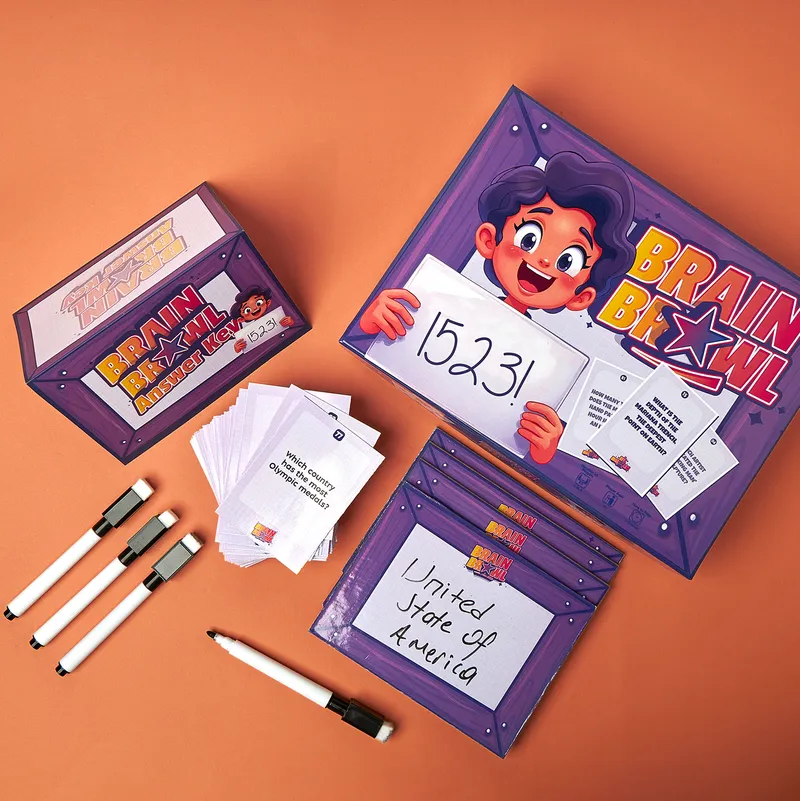 Brain Brawl Trivia Game Box Set for Adults and Teens