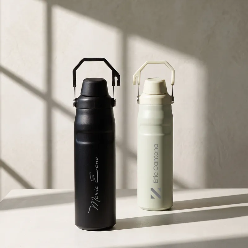 Branded Stainless Steel Water Thermos with Custom Name & Logo