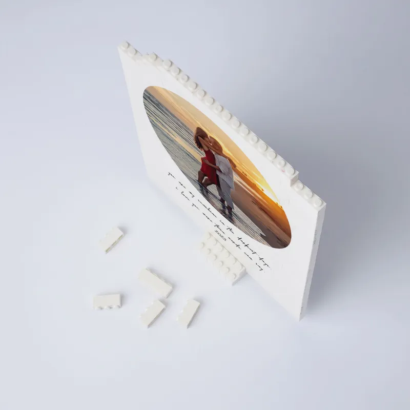 Brick Puzzle with Customizable Photo & Message