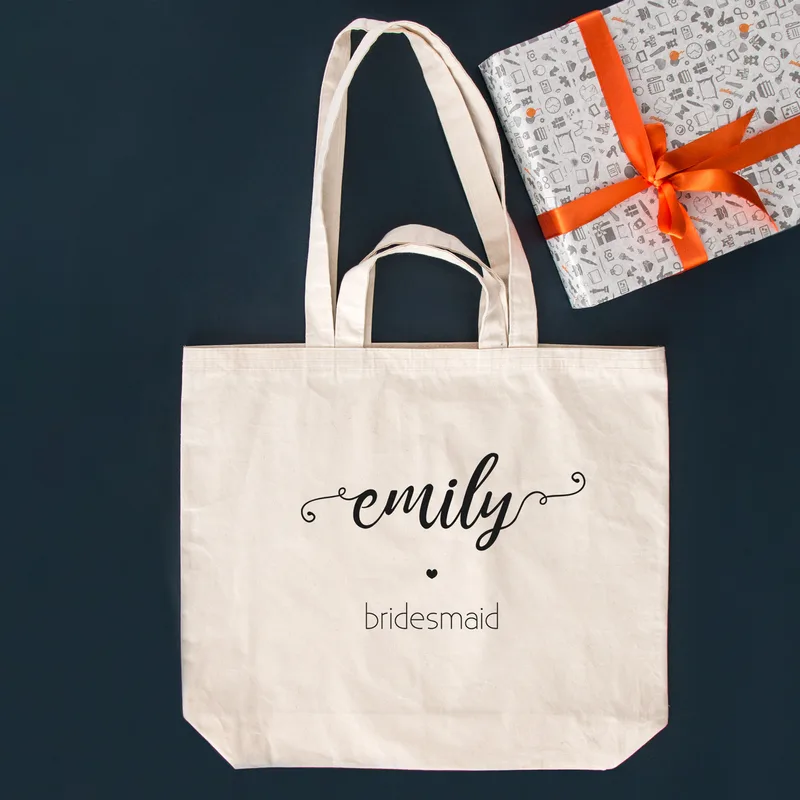 Bridesmaid Design Personalized Textile Shopper