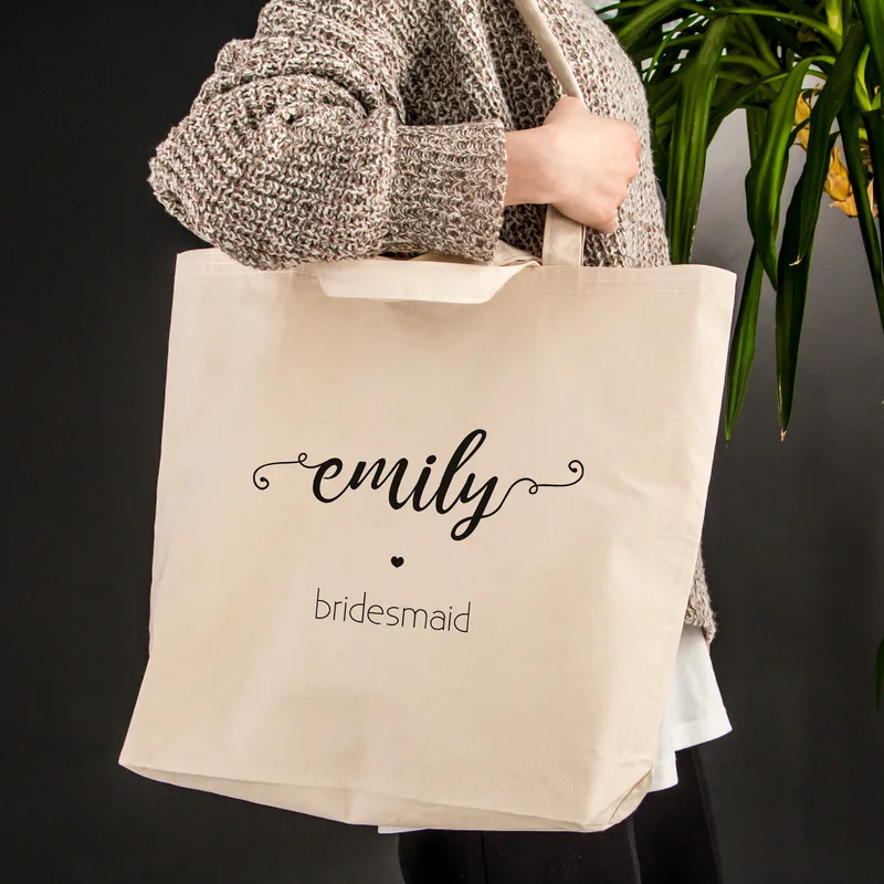 Bridesmaid Design Personalized Textile Shopper