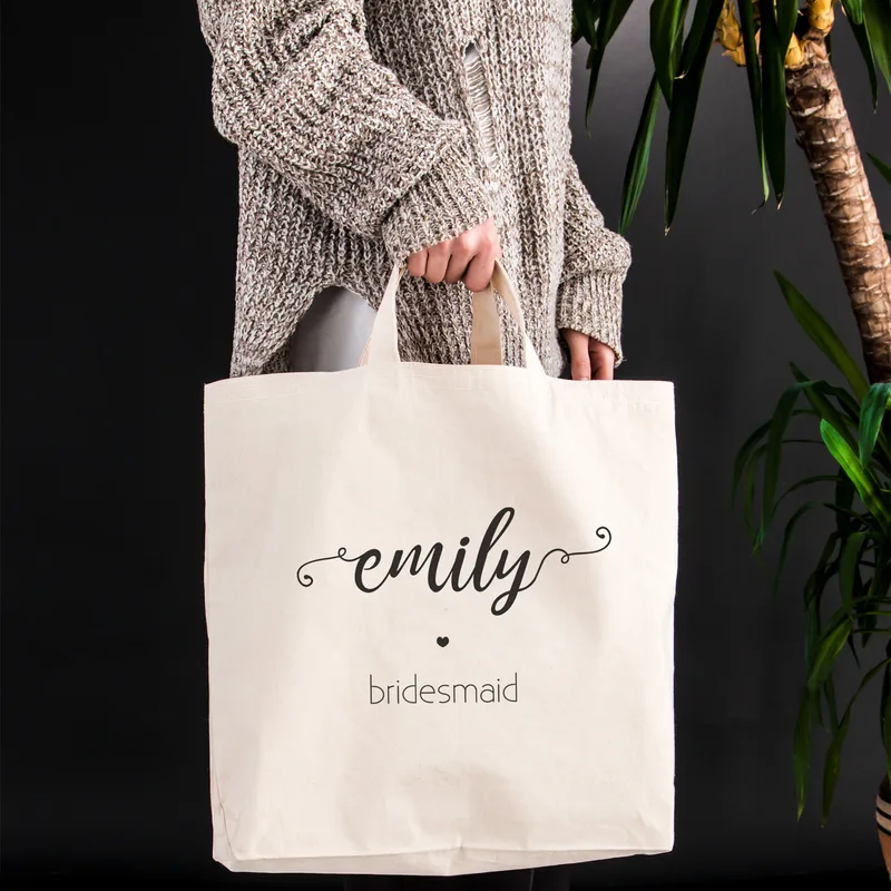 Bridesmaid Design Personalized Textile Shopper