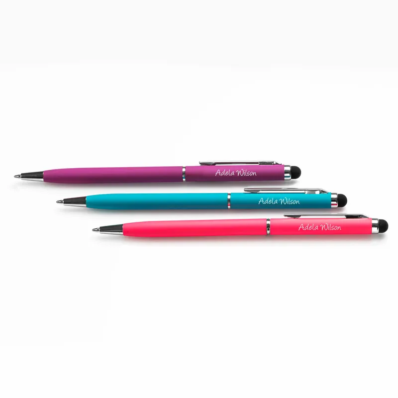Bright Colors Personalized Pen and Touchpen