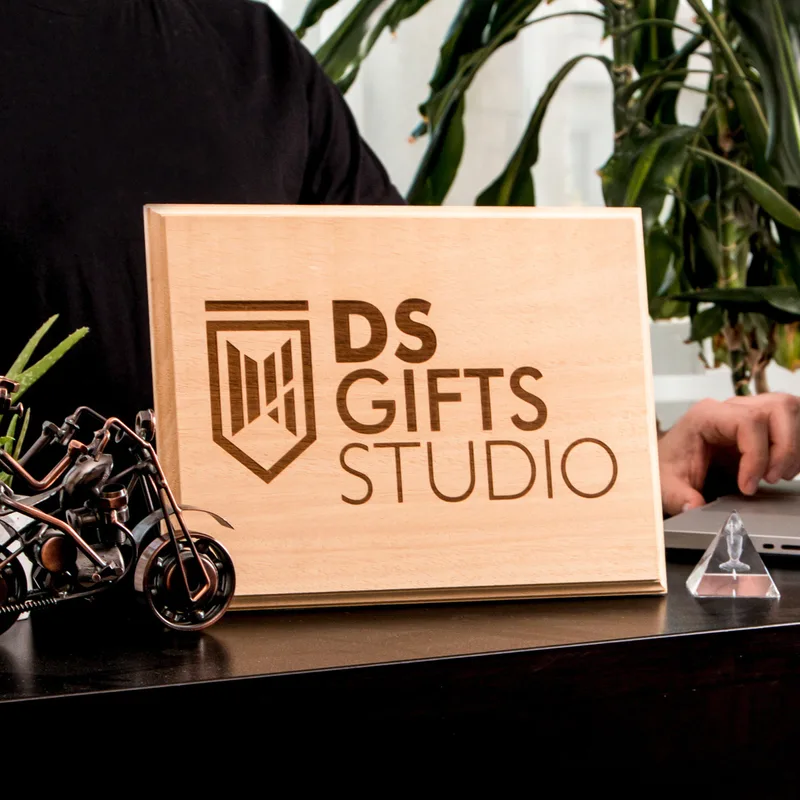 Business Gifts Professional Wooden Frame with Corporate Logo