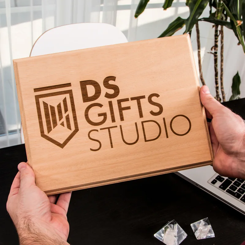 Business Gifts Professional Wooden Frame with Corporate Logo