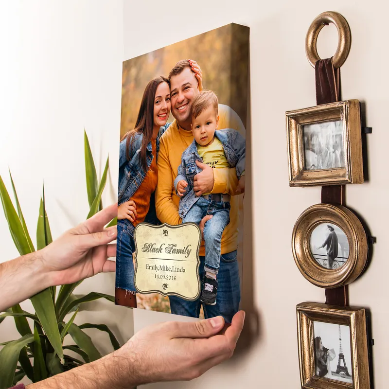 Canvas Printed Painting with Your Family Picture 30x40