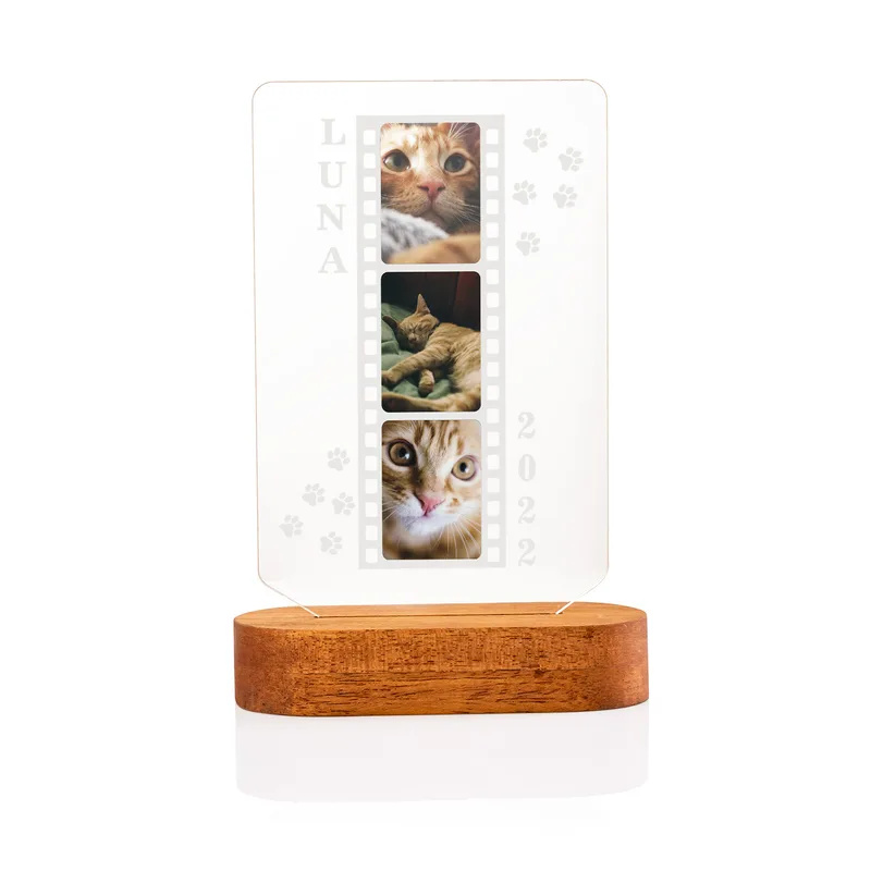 Cat Dog Film Strip LED Lamp as Pet Gifts