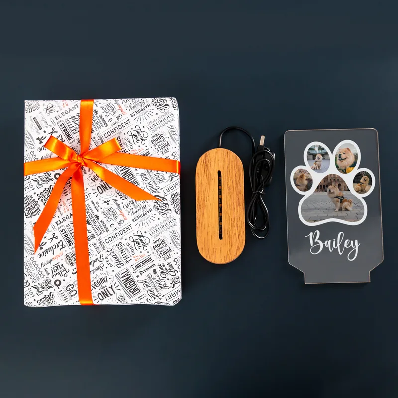 Cat Dog Paw Design LED Lamp