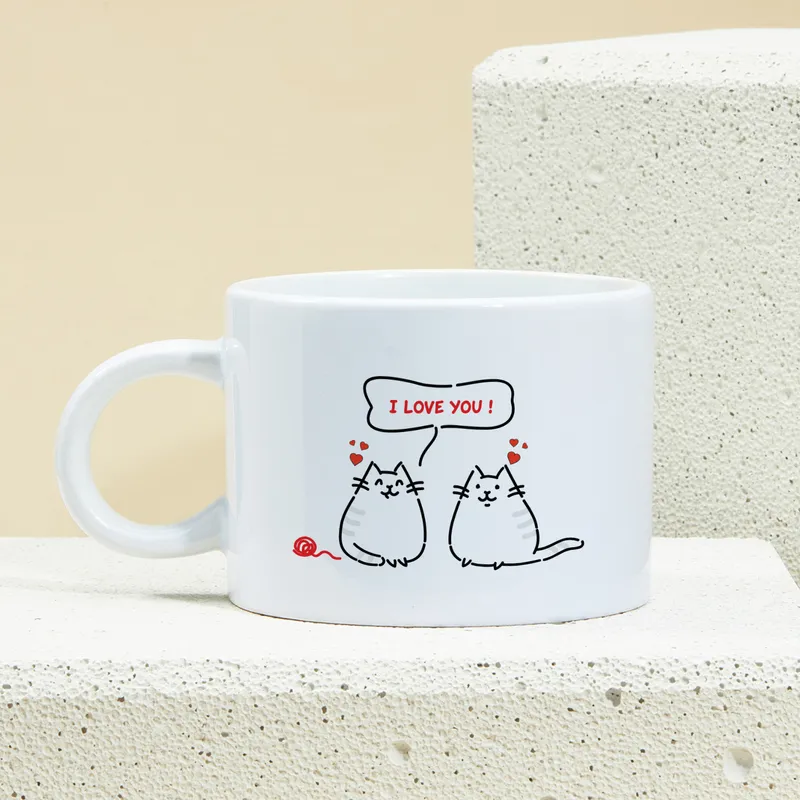 Cat Lovers Mug for Couples