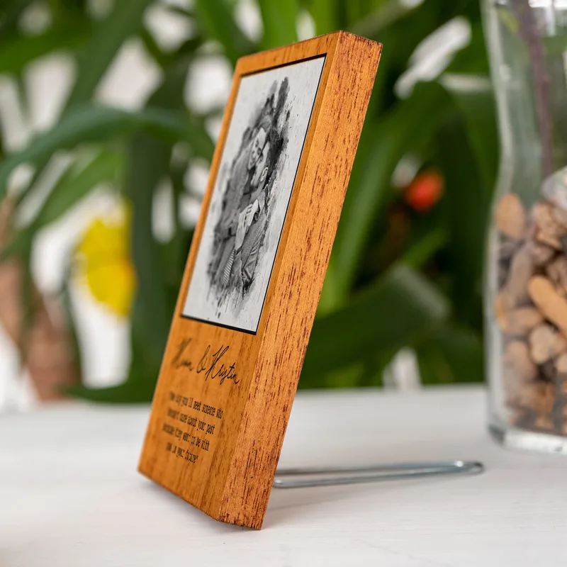 Charcoal Design Gifts for Couples Solid Wooden Frame