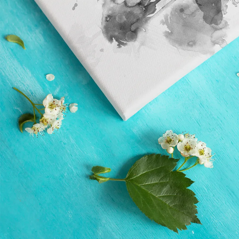 Charcoal Drawing Design Wedding Gifts Photo Canvas Print 15.75x11.8