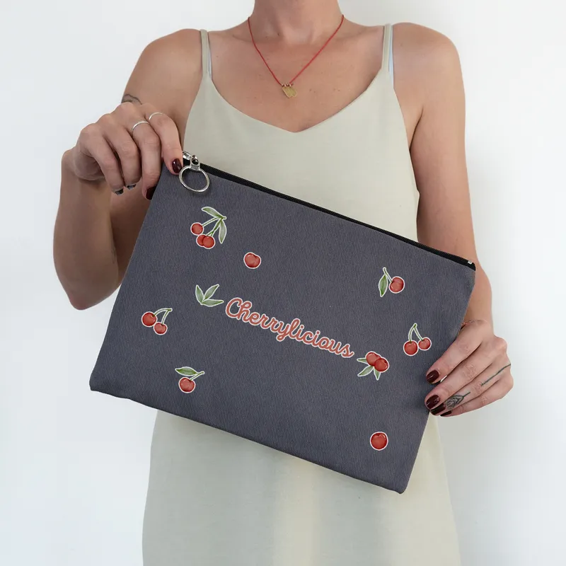 Cherry Pattern Makeup Bag