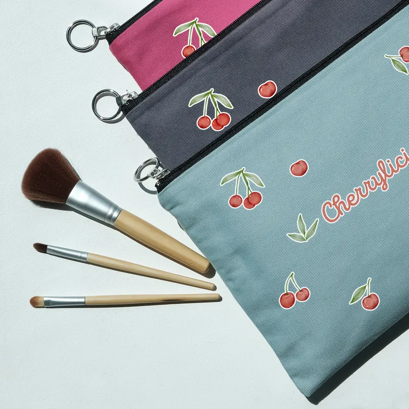 Cherry Pattern Makeup Bag