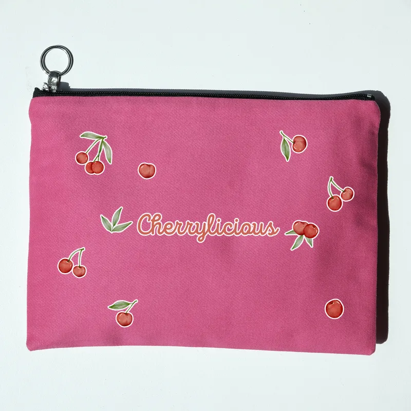 Cherry Pattern Makeup Bag