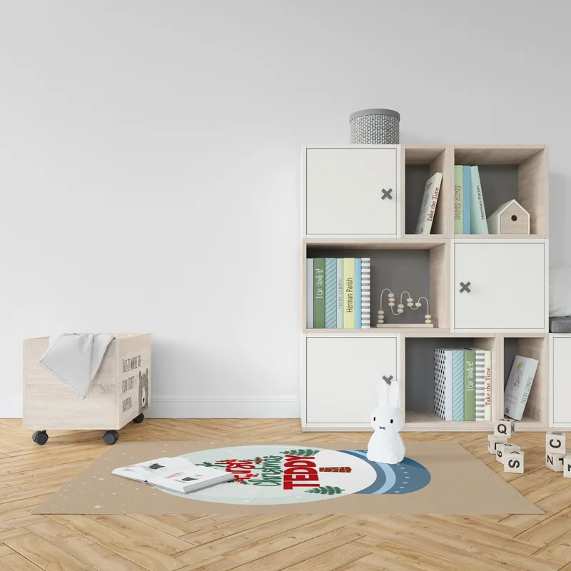 Christmas Design Baby Play Mat with Name - Baby Playmat