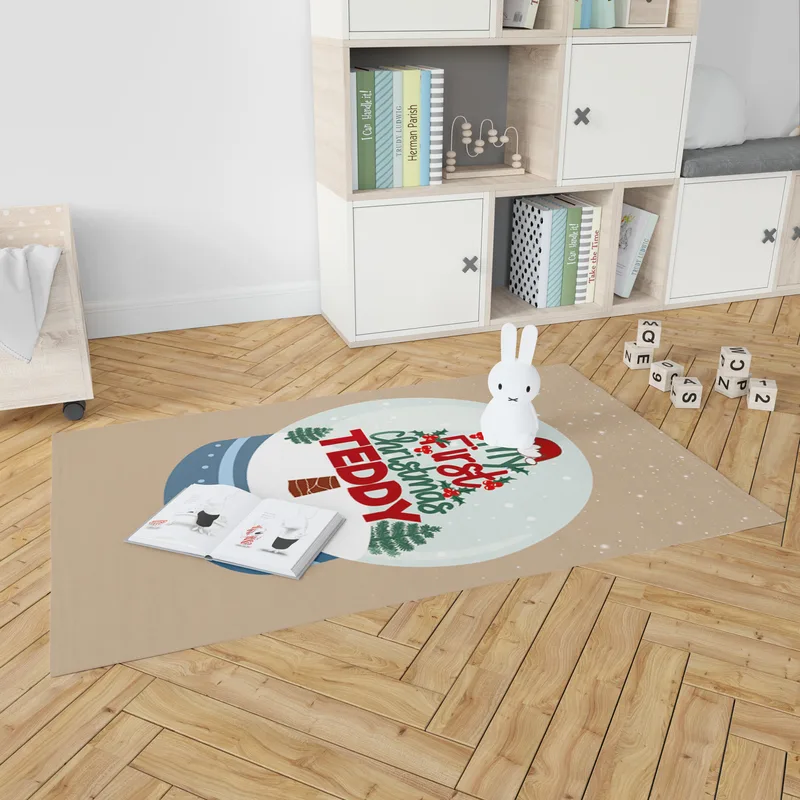 Christmas Design Baby Play Mat with Name - Baby Playmat