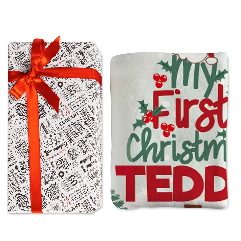 Christmas Design Baby Play Mat with Name - Baby Playmat