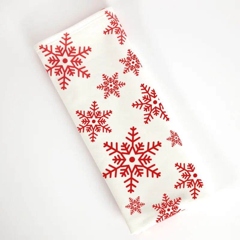 Festive Red Snowflake TV Blanket for Cosy Winter Evenings