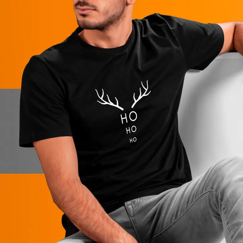 Festive Ho Ho Ho Christmas T-Shirt for Adults and Teens