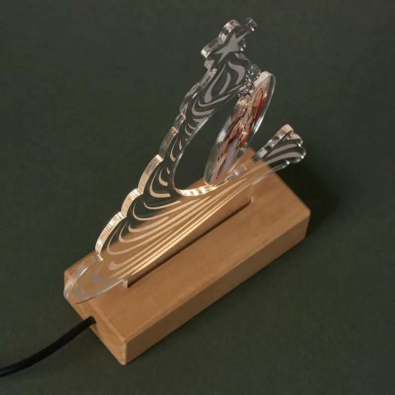 Christmas Eve Custom Photo LED Lamp