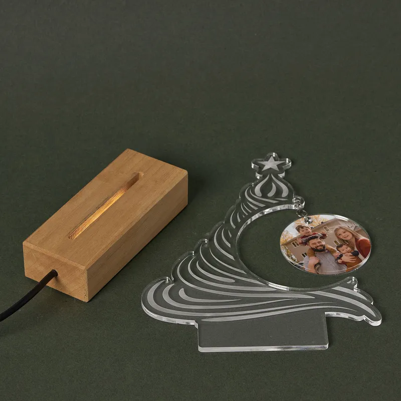 Christmas Eve Custom Photo LED Lamp