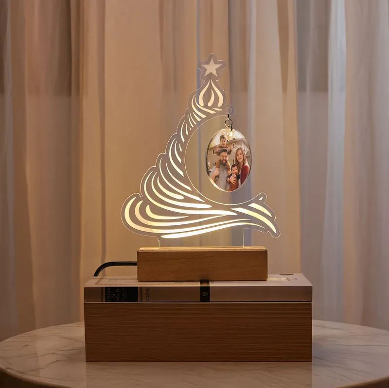 Christmas Eve Custom Photo LED Lamp