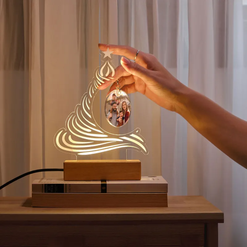 Christmas Eve Custom Photo LED Lamp