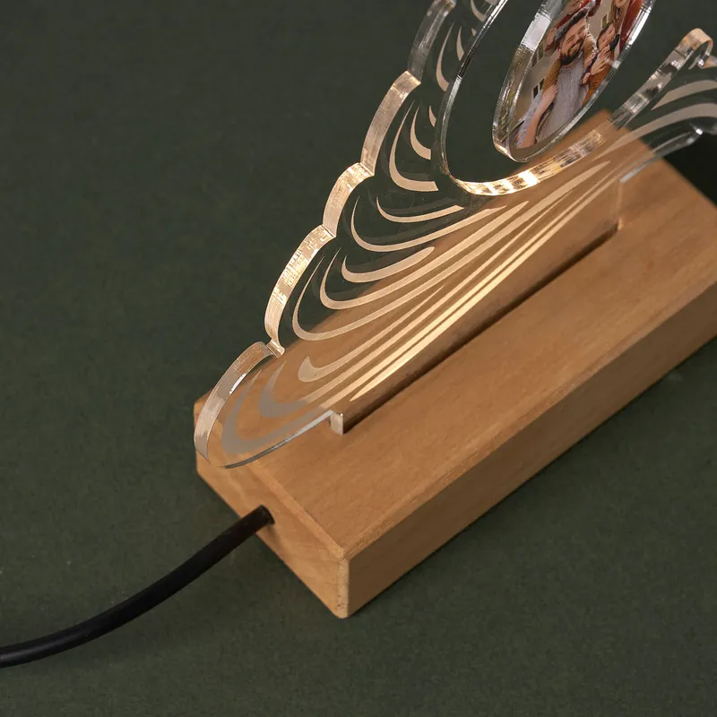 Christmas Eve Custom Photo LED Lamp