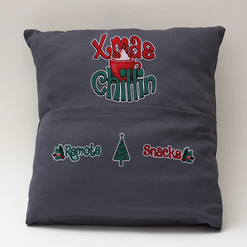 Christmas Gift for Friend Chair Cushion with Pocket