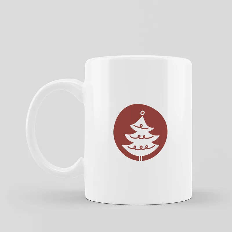 Christmas Gift for Teens Minimalist Printed Mug