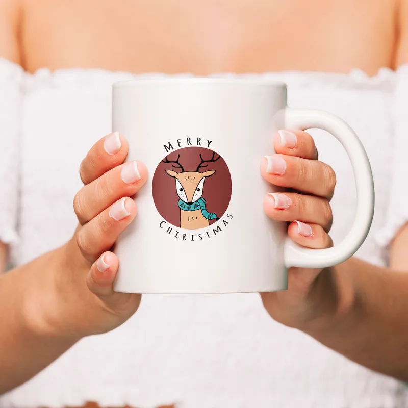 Christmas Gift for Teens Minimalist Printed Mug