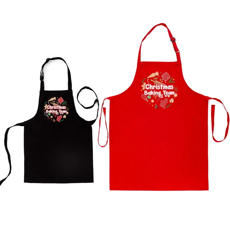 Christmas Gift Set of 2 Kitchen Apron Combo