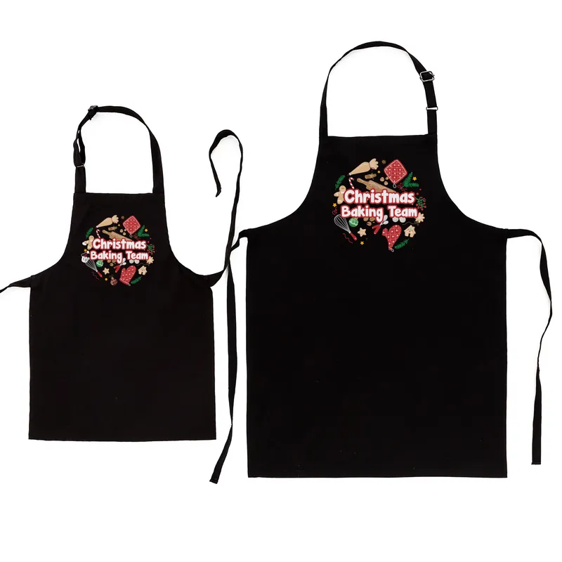Christmas Gift Set of 2 Kitchen Apron Combo