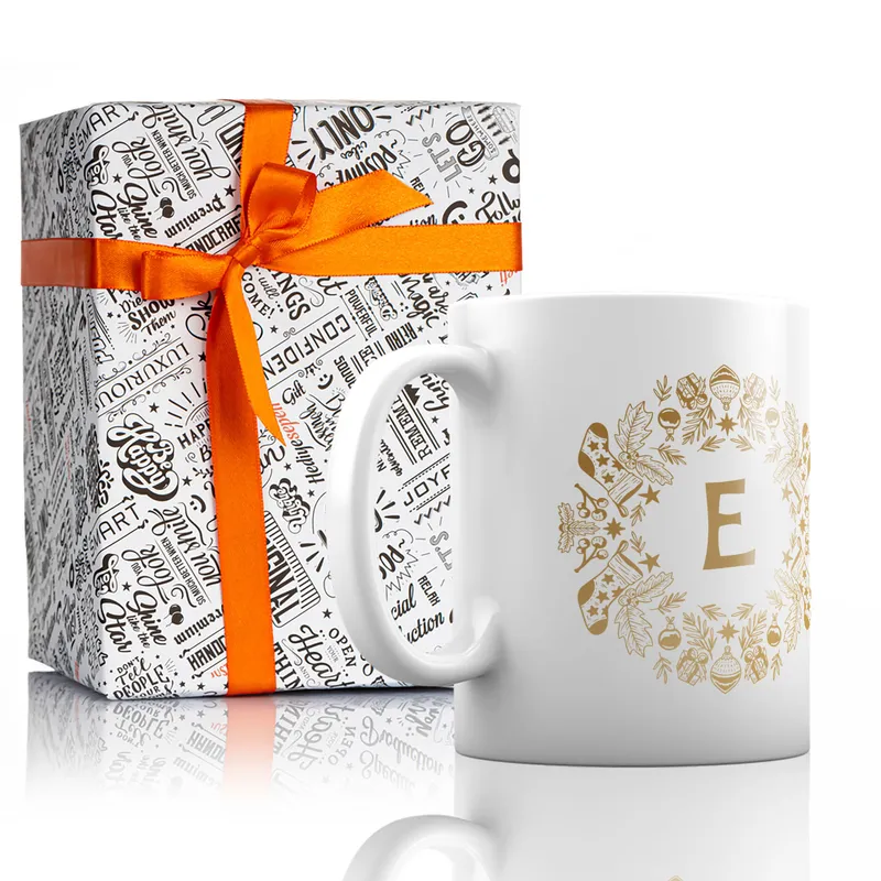 Christmas Icon Letter Customized Mug