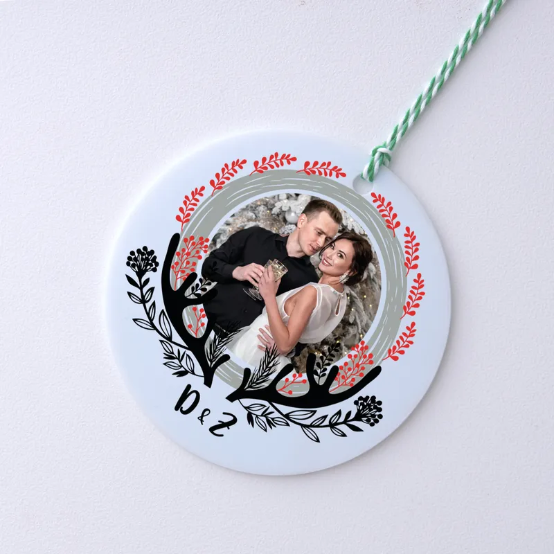 Christmas Keepsake Ornament with Personalized Photo