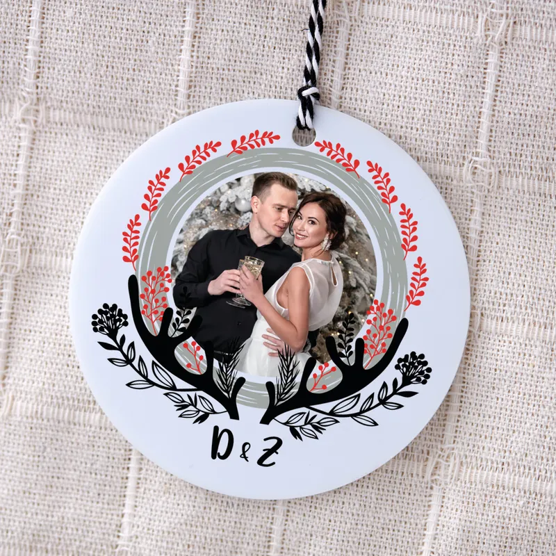 Christmas Keepsake Ornament with Personalized Photo