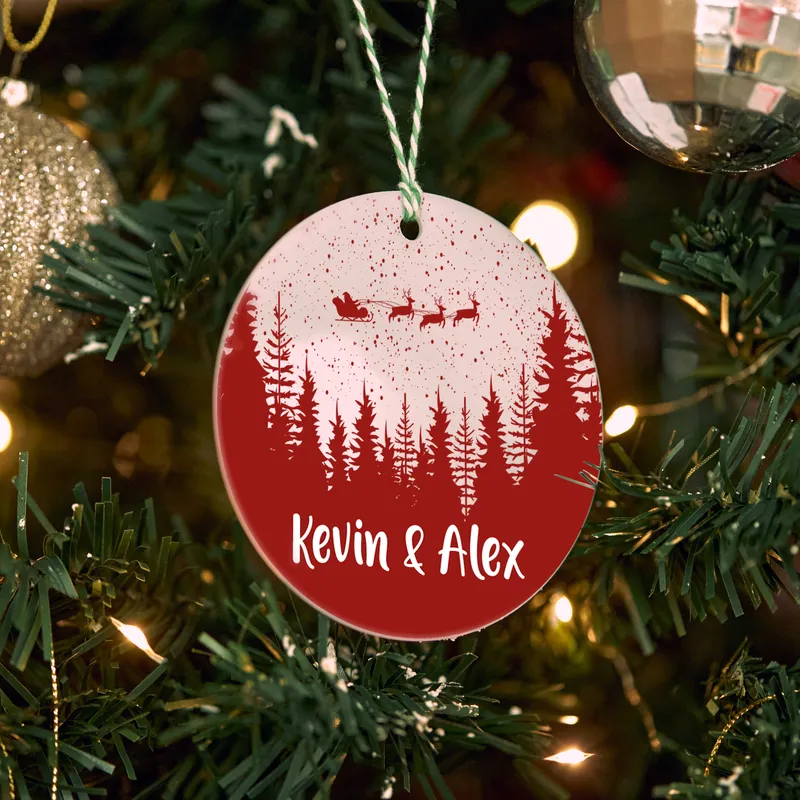Christmas Ornament with Custom Names