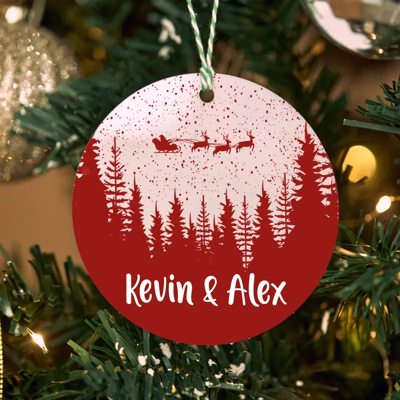 Christmas Ornament with Custom Names