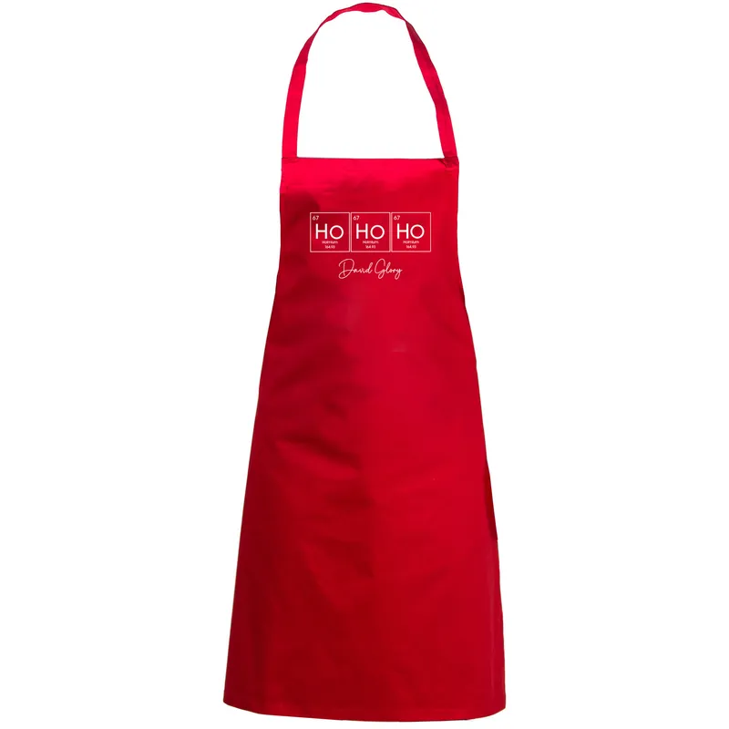 Personalised Ho Ho Ho Christmas Kitchen Apron for Adults and Teens