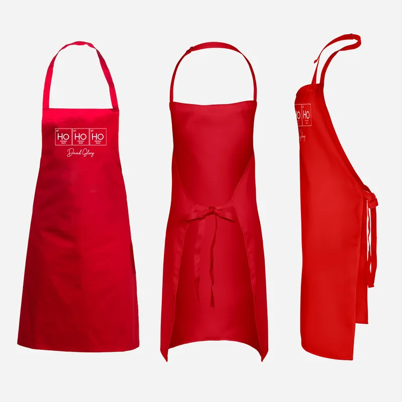 Personalised Ho Ho Ho Christmas Kitchen Apron for Adults and Teens