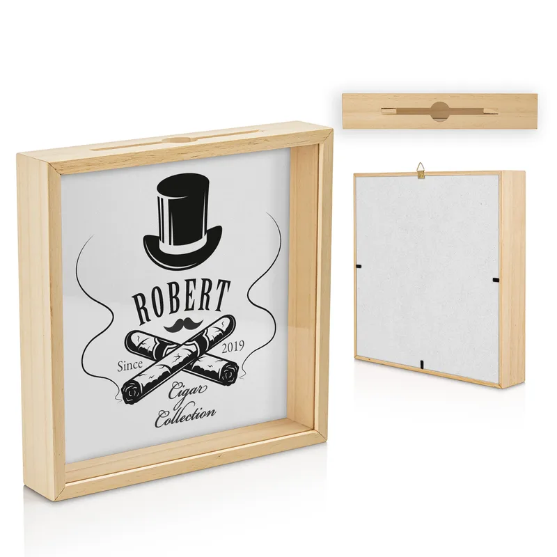 Cigar Band Collection Box Personalized for Cigar Lovers