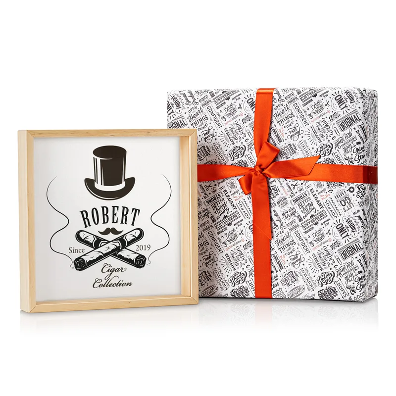 Cigar Band Collection Box Personalized for Cigar Lovers