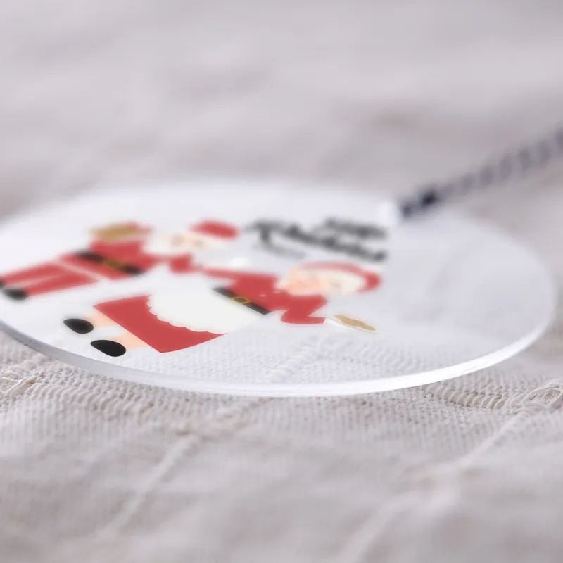 Clear Personalized Ornament for Christmas Decor