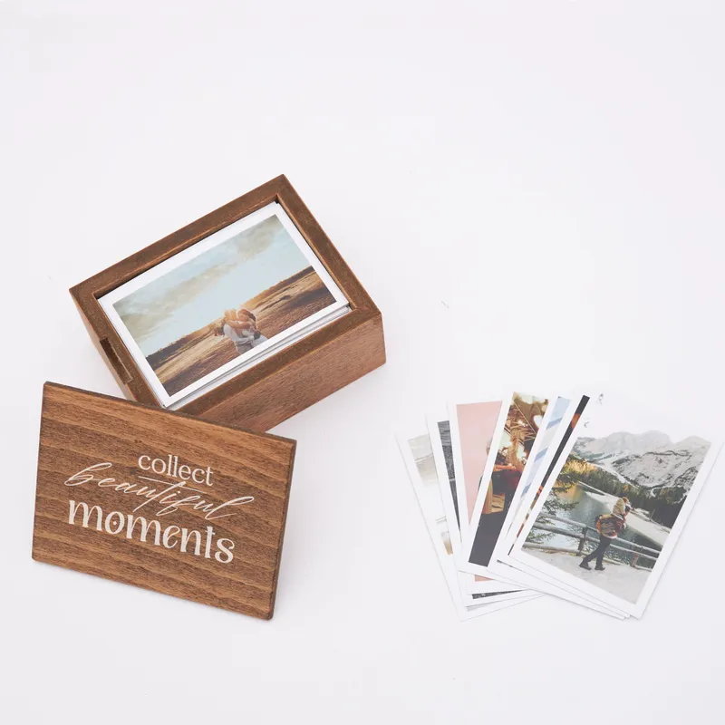 Collect Beautiful Moments Personalized 70Photos Wooden Memory Box