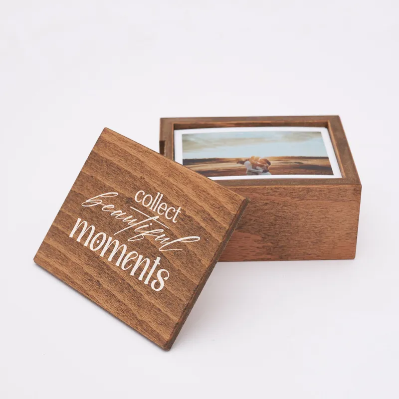 Collect Beautiful Moments Personalized 70Photos Wooden Memory Box