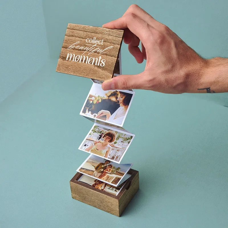 Personalised Photo Memory Box with Accordion Album