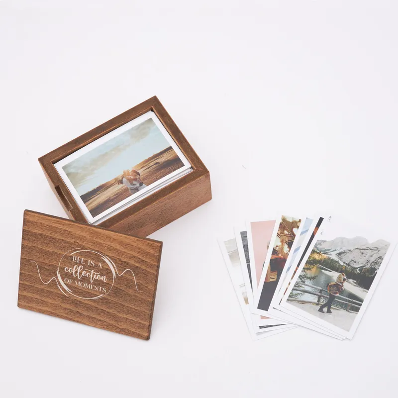 Collection of Memories Design 70 Photo Prints Wooden Photo Box