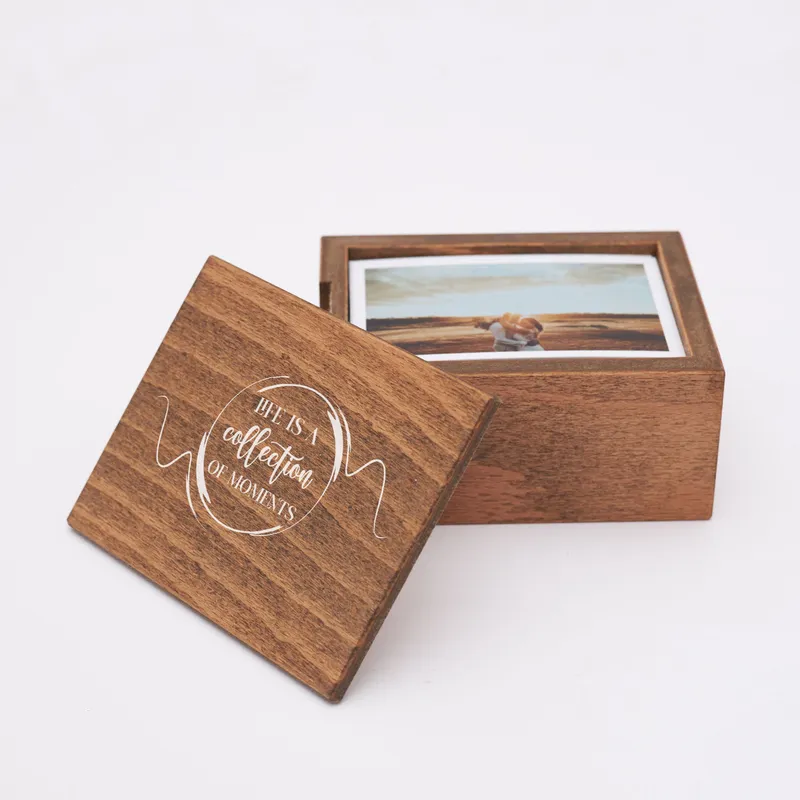 Collection of Memories Design 70 Photo Prints Wooden Photo Box