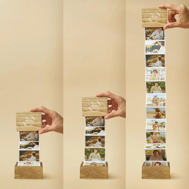 Personalised Wooden Photo Memory Box for Special Moments