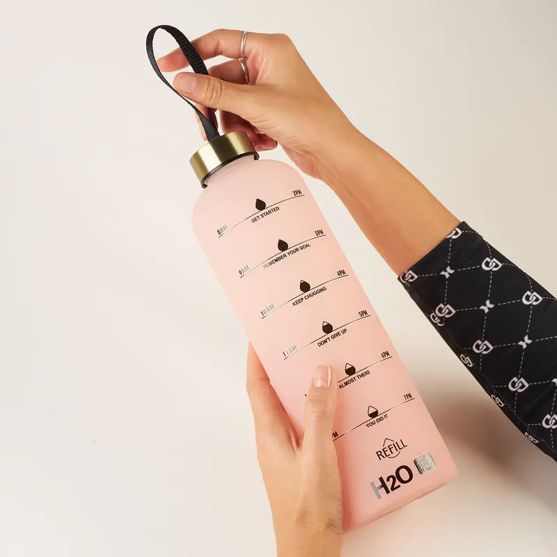 Colorful Glass Water Drinking Bottle